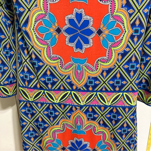 LAUNDRY By Shelli Segal Bohemian Mandala Geometric Dress Women XS - Picture 9 of 14